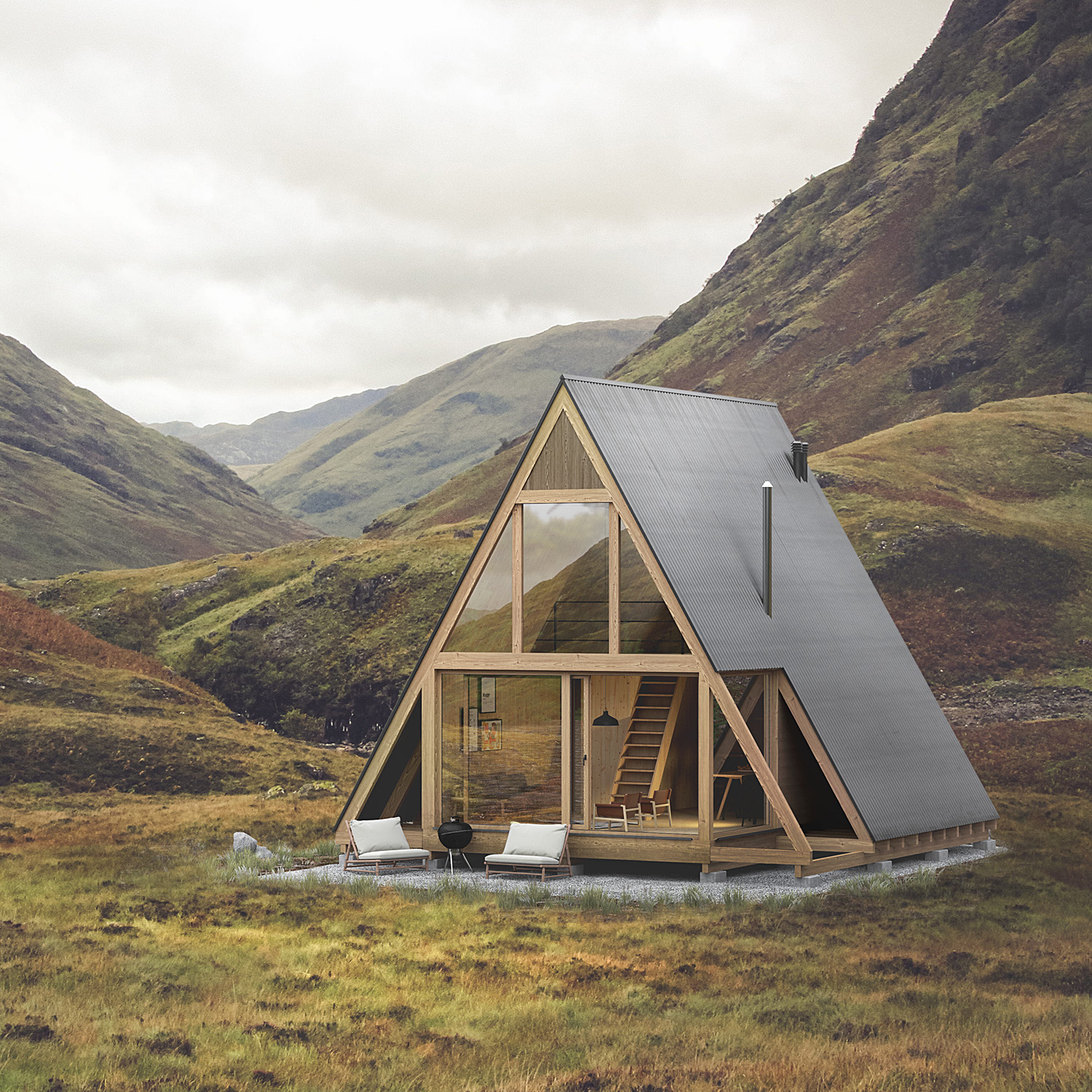 Hyta Svale - Cabin with a mezzanine